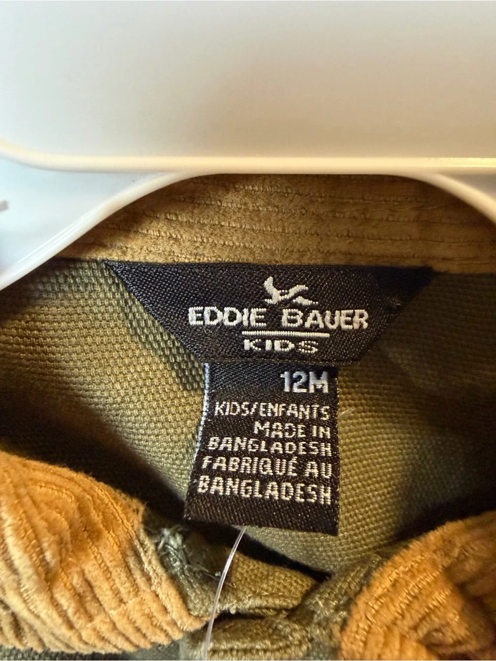 Eddie Bauer Kids Olive Green Jacket with Cargo Pants